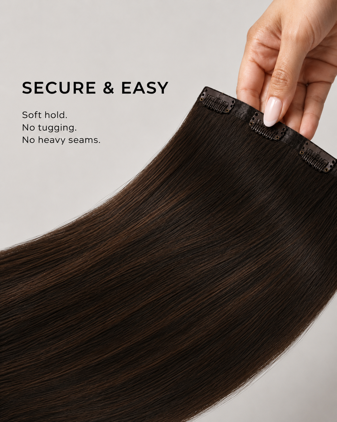 Seamless Clip-in Volumizer 7 Pieces - Natural Wave