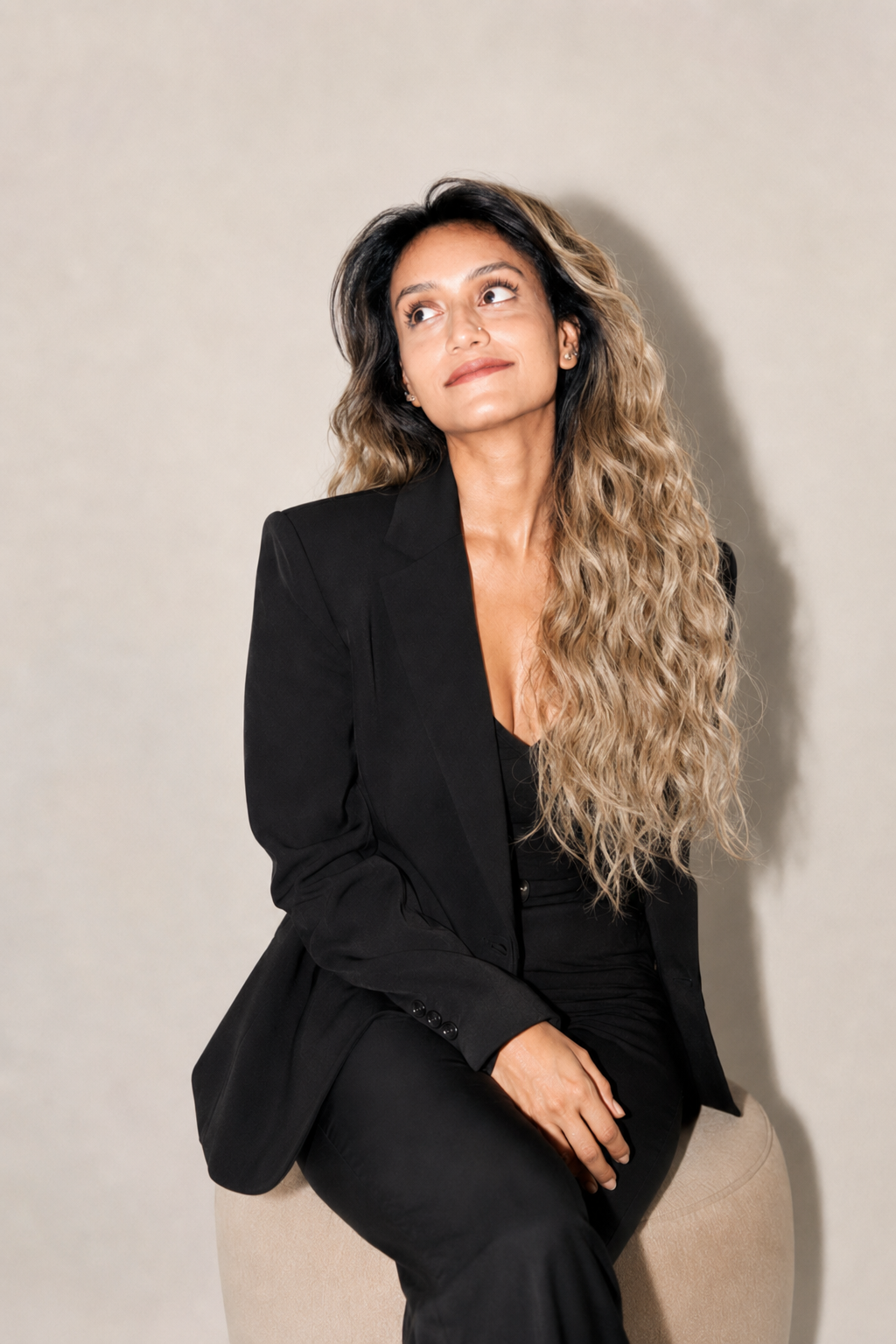 The Chloe Wig — Long Beachy Curly Wavy