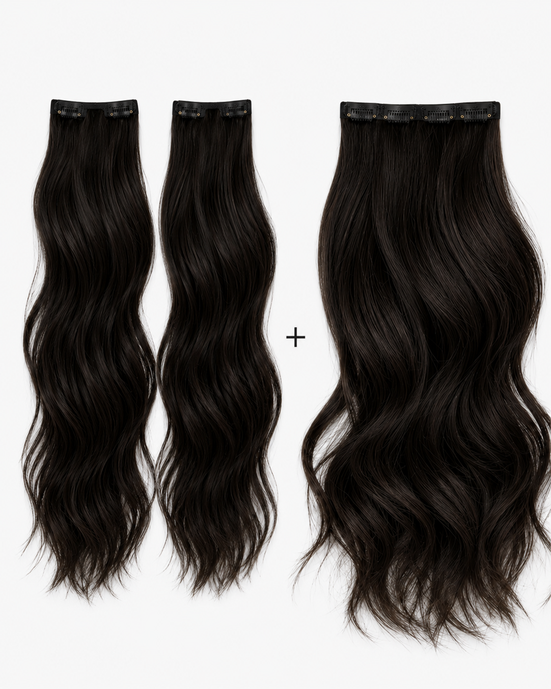 Seamless Clip-in Volumizer 3 Pieces - Natural Wave