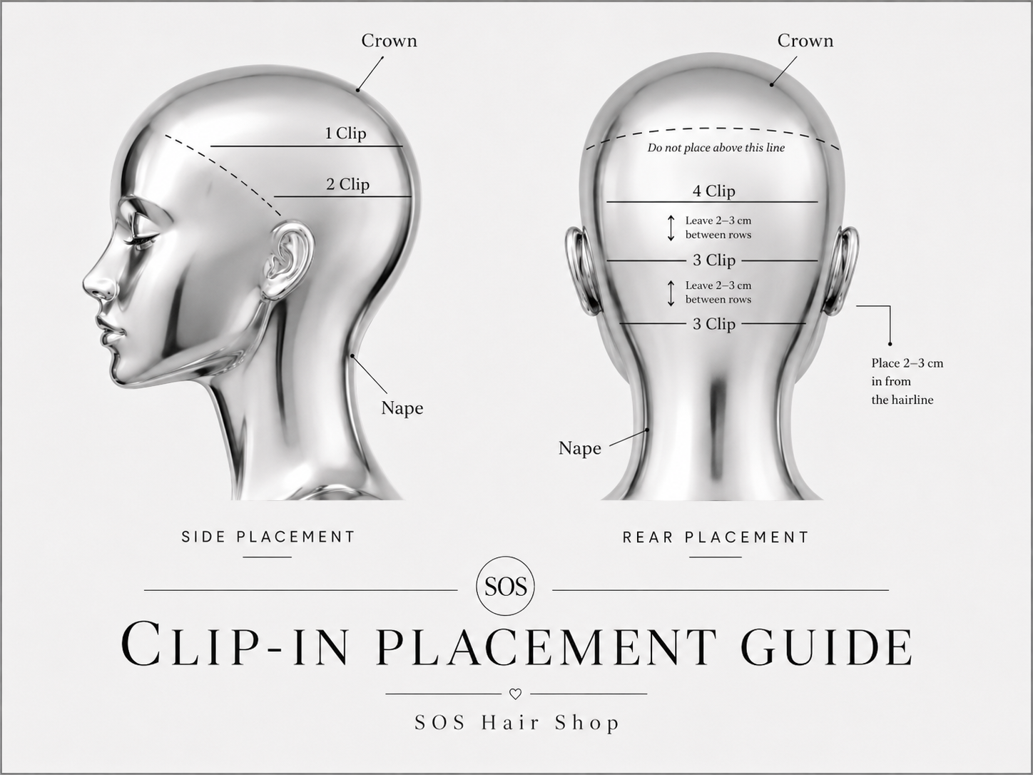 Seamless Clip-in Volumizer 3 Pieces - Natural Wave