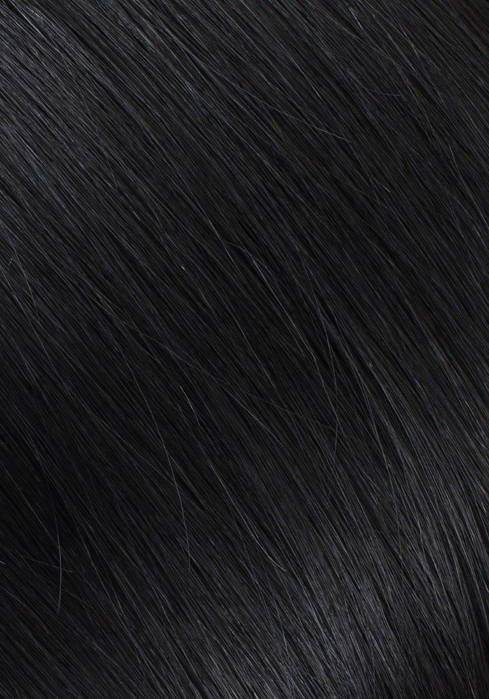 Jet Black — Feather Weft, SOS Hair