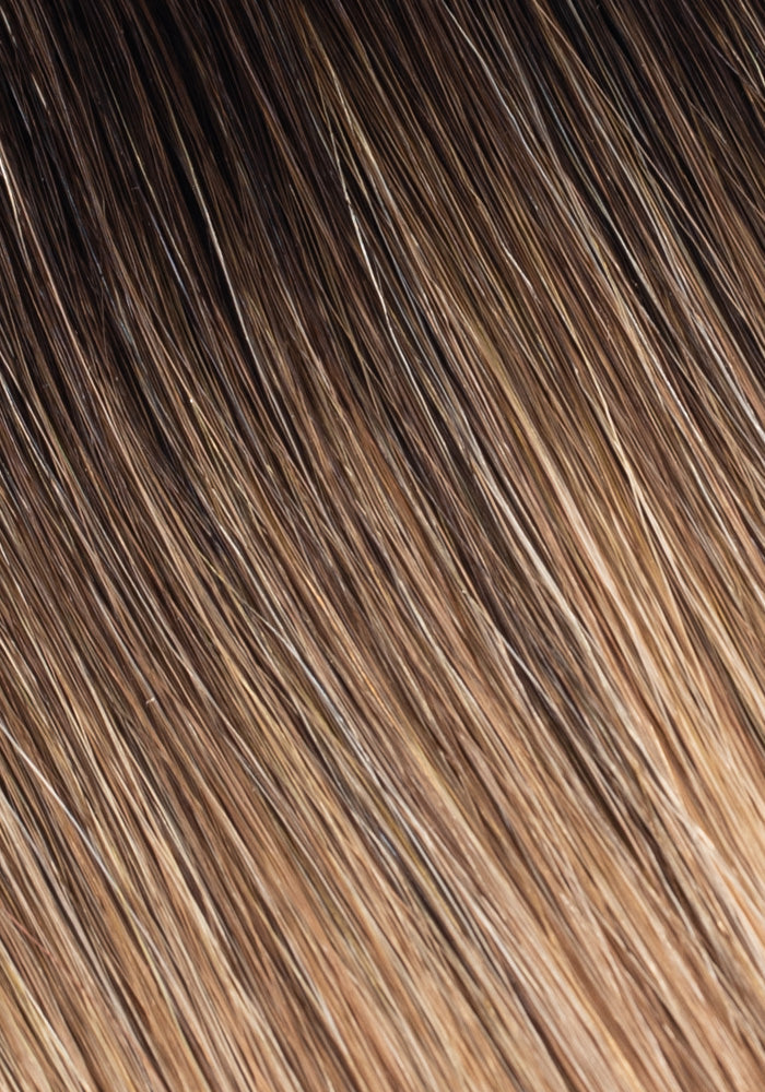 Rooted Mochachino Brown/Caramel Blonde #1C/18/46 Rooted