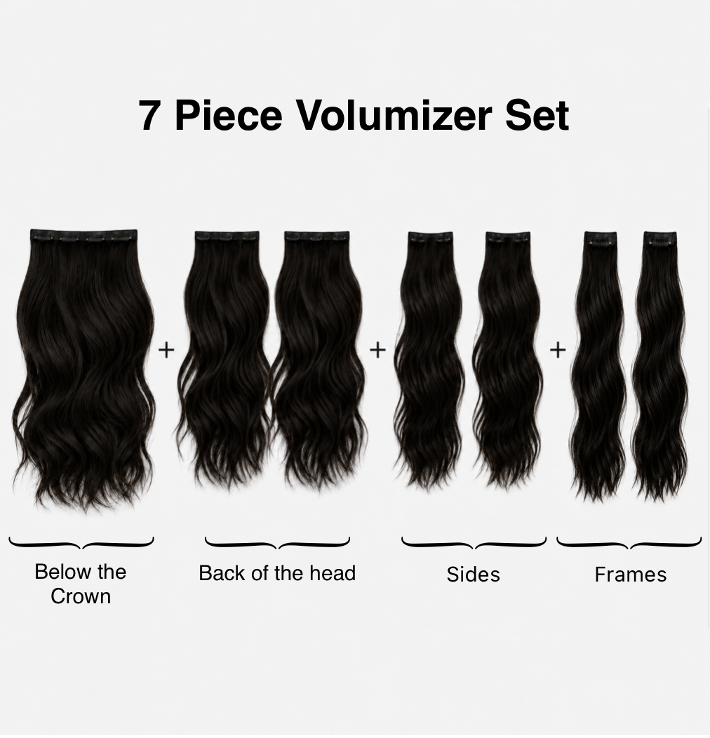 Seamless Clip-in Volumizer 7 Pieces - Natural Wave